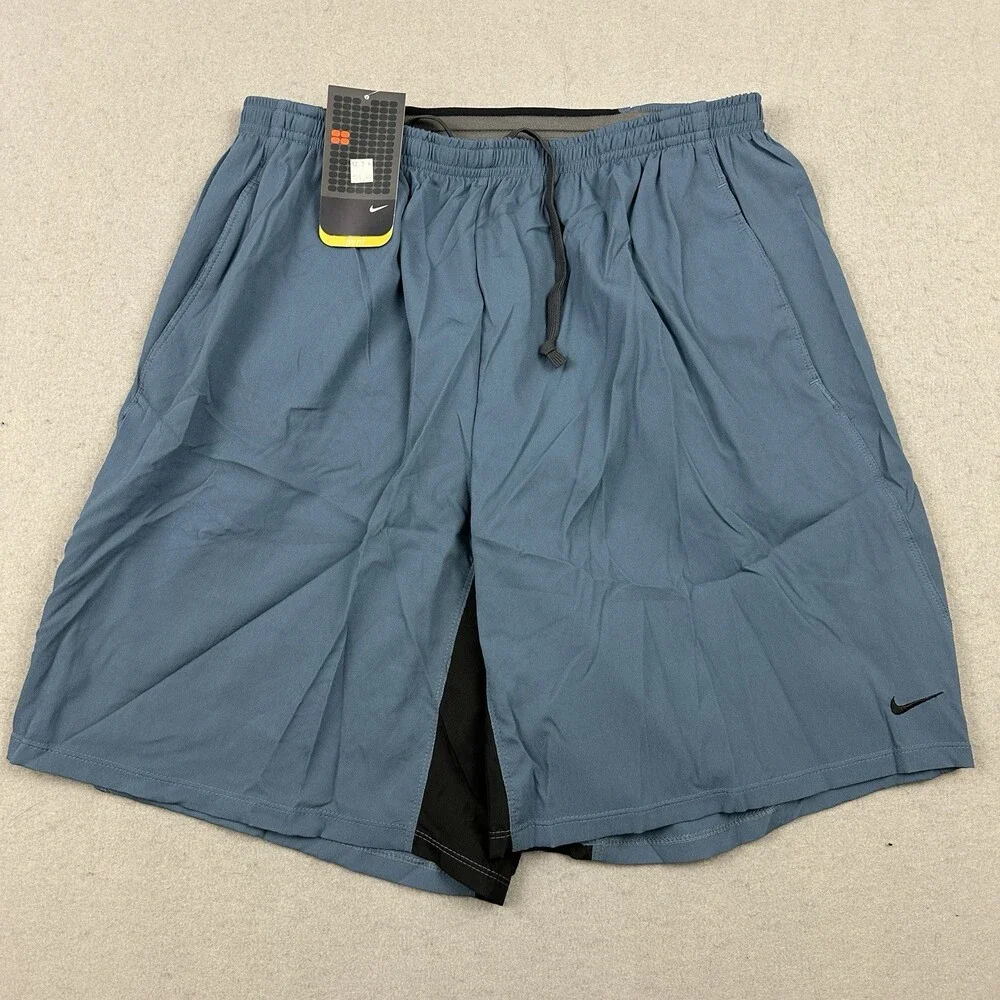 Vintage Nike Shorts Men Extra Large Blue Basketball Y2K Stretch Lining 2000s